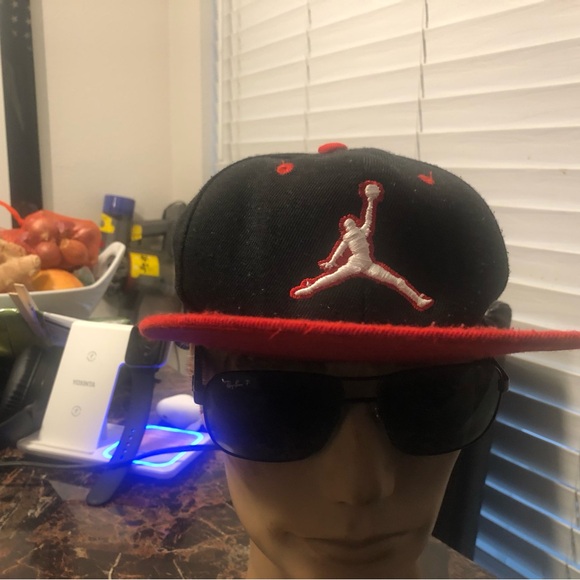 Air Jordan Red Round Brim JordanTrue Hat Snapback Cap Chicago Bulls - Picture 7 of 11